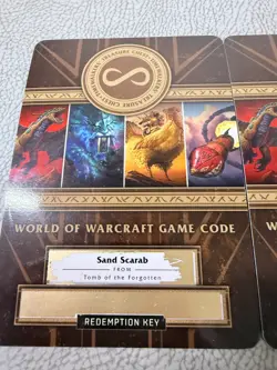 World Of Warcraft Game Code Landro’s Gift Box + Sand Scarab Blizzcon 2019 TCG - Image 3