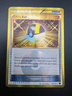 Ultra Ball - 122/116 - Pokemon Plasma Freeze Black & White Secret Rare Card MP - Image 1