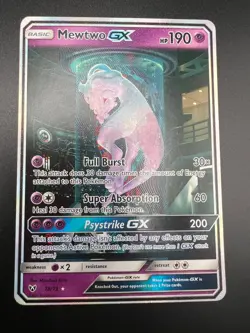 Mewtwo GX - 78/73 - Pokemon Shining Legends Sun & Moon Secret Rare Card NM - Image 1