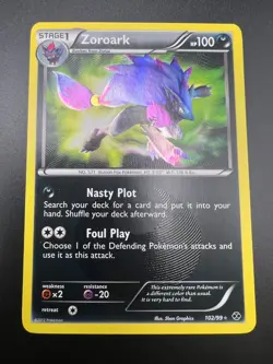 Zoroark - 102/99 - Pokemon Next Destinies Black & White Secret Rare Card NM - Image 1