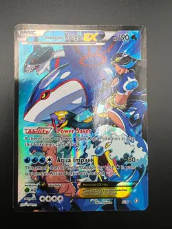 Team Aqua's Kyogre EX - 6/34 - Pokemon Double Crisis Full Art Card Pokemon LP - Image 1
