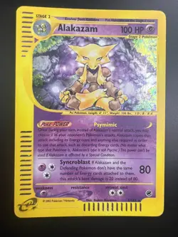 Alakazam - 1/165 - Pokemon Expedition Holo Rare Card LP - Image 1