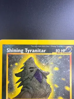 Shining Tyranitar - 113/105 - Pokemon Neo Destiny Unlimited Holo Rare Card MP - Image 2