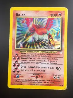 Ho-oh - 7/64 - Pokemon Neo Revelation Unlimited Holo Rare Card WOTC MP - Image 1