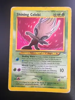 Shining Celebi - 106/105 - Pokemon Neo Destiny Unlimited Holo Rare Card WOTC HP - Image 1