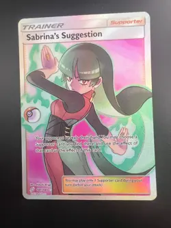 Sabrina's Suggestion - 181/181 - Pokemon Team Up Sun & Moon Full Art Card NM - Image 1