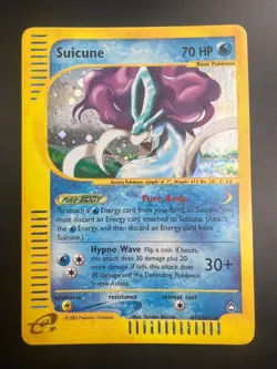 Suicune - H25/H32 - Pokemon Aquapolis Holo Rare Card MP - Image 1