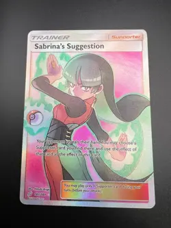 Sabrina's Suggestion - 181/181 - Pokemon Team Up Sun & Moon Full Art Card NM - Image 1