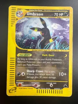 Umbreon - H30/H32 - Pokemon Skyridge Holo Rare Card MP - Image 1