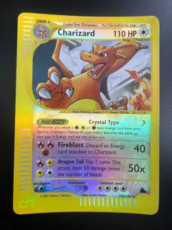 Charizard - 146/144 - Pokemon Skyridge Reverse Holo Crystal Card LP - Image 1