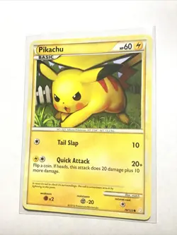 PIKACHU - 78/123 - HeartGold SoulSilver HGSS - Pokemon Card - NM - Image 1