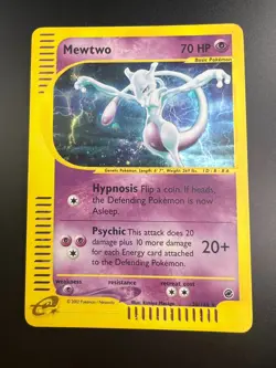Mewtwo - 20/165 - Pokemon Expedition Holo Rare Card MP - Image 1