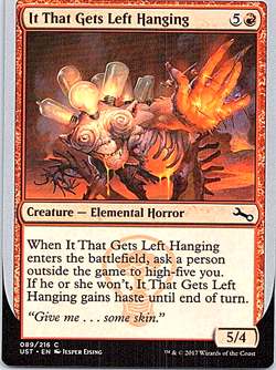 It That Gets Left Hanging Magic The Gathering Unstable Card Near Mint 4x x4 - Image 1