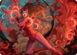 Scarlet Witch, Chaotic Avenger Art Card 38 Special MTG AAMSH NM - Image 1