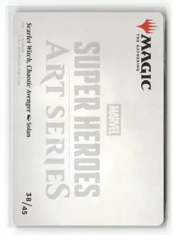 Scarlet Witch, Chaotic Avenger Art Card 38 Special MTG AAMSH NM - Image 2