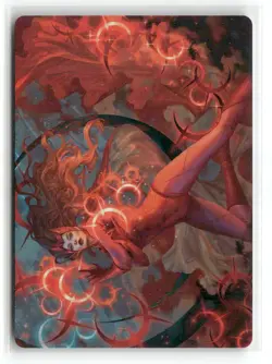 Scarlet Witch, Chaotic Avenger Art Card 38 Special MTG AAMSH NM - Image 3