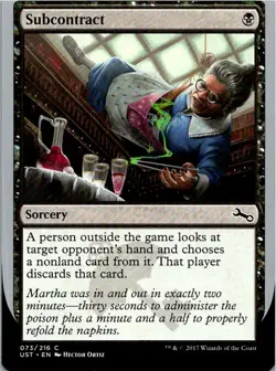 Subcontract Magic The Gathering Unstable Card Mint X4 - Image 1