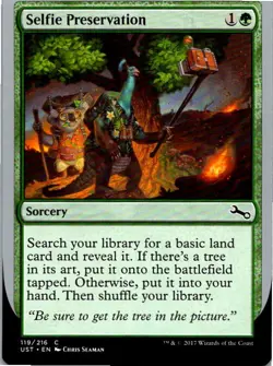 Selfie Preservation Magic The Gathering Unstable Card Mint X4 - Image 1