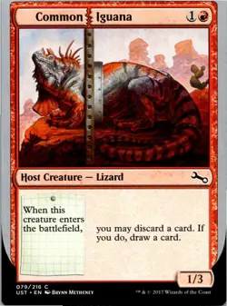 Common Iguana Magic The Gathering Unstable Card Mint X4 - Image 1