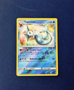 Vaporeon 42/236 Cosmic Eclipse Reverse Holo Uncommon Pokemon Card - NM/M - Image 1