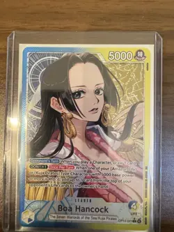 Bandai One Piece Card Game Boa Hancock OP14-041 Leader Alternate Art Foil - Image 1