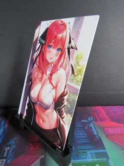 Nino Nakano Quintuplets Custom Art Card NM Anime Waifu Collectible - Image 2