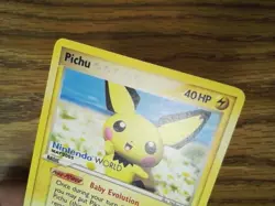 Nintendo World Pichu 59/106 EMERALD PROMO Pokemon Card (NM) 062426 - Image 4