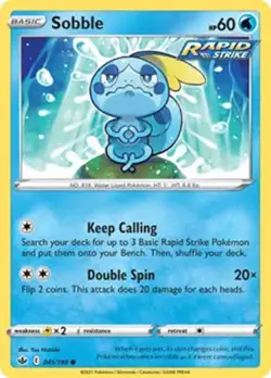 Sobble - 041/198 - Pokemon Chilling Reign Sword & Shield Common Card NM - Image 1