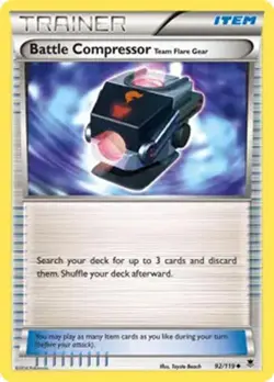 Battle Compressor - 92/119 - Pokemon Phantom Forces XY Uncommon Card HP - Image 1