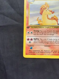 Pokemon Cards: Jungle 1st Edition Uncommon: Rapidash 44/64 - Image 5