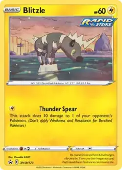 Blitzle - SWSH173 - Pokemon Sword & Shield Promo Alternate Art Card NM - Image 1