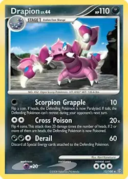 Drapion - 15/100 - Pokemon Stormfront Non-Holo Card LP - Image 1