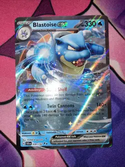 Blastoise ex 030/142 Sv07: Stellar Crown Holo Double Rare Near Mint English Card - Image 2