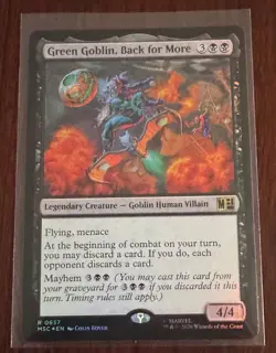 Green Goblin, Back for More Commander: Marvel Super Heroes Foil - Image 1