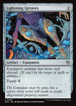 MTG Lightning Greaves ** Aetherdrift Commander ** English - Image 1