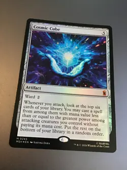 MTG Marvel Super Heroes 0245 Cosmic Cube FOIL - Image 1