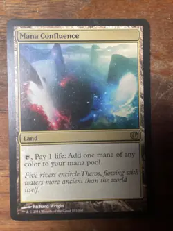 Mana Confluence Magic the Gathering Rare Land Journey Into NYX Regular Card - Image 1