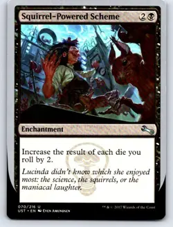 Squirrel-Powered Scheme 70 Uncommon Unstable Magic: The Gathering Lightly Played - Image 1