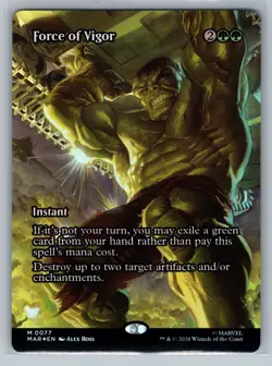 Magic Marvel Universe Eternal-Legal Force of Vigor Foil (Borderless) 77 - Image 1