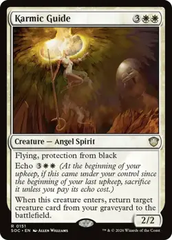 x1 Karmic Guide R MTG Commander: Secrets of Strixhaven M/NM, English - Image 1