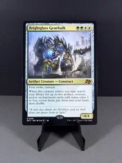 MTG Brightglass Gearhulk, Aetherdrift, Mythic #191 Near Mint Unplayed - Image 1