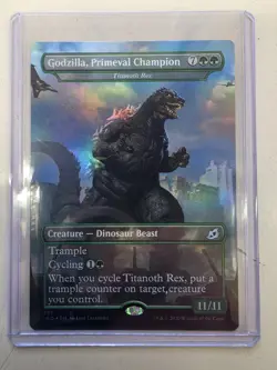 Godzilla, Primeval Champion - Titanoth Rex Ikoria: Lair of Behemoths Foil MTG - Image 1