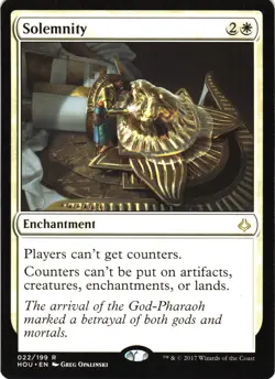 Solemnity - Hour of Devastation MTG Magic the Gathering - Image 1