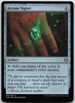 Arcane Signet 298 CL: Battle for Baldur's Gate Magic: The Gathering Foil NM - Image 1