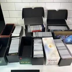 Magic The Gathering Lot Of 7 Boxes With Cards 5 Sealed Packs - Image 1