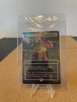 MTG Swords to Plowshares Thanos PSA Magazine Exclusive Promo Marvel Magic Sealed - Image 1