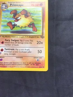 Pokemon Cards: Jungle 1st Edition Uncommon: Primeape 43/64 - Image 4
