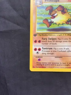 Pokemon Cards: Jungle 1st Edition Uncommon: Primeape 43/64 - Image 5