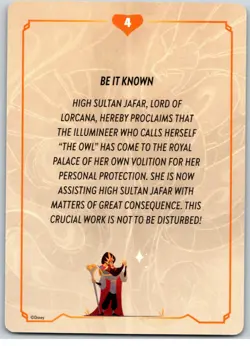 #4 Lore Story Insert/Art Card 2025 Disney Lo 2025 Disney Lorcana Reign of Jafar - Image 2