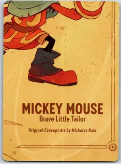 #4 Bottom Right Puzzle/Insert/Art Card 2023 Disney Lorcana First Chapter Mickey - Image 1